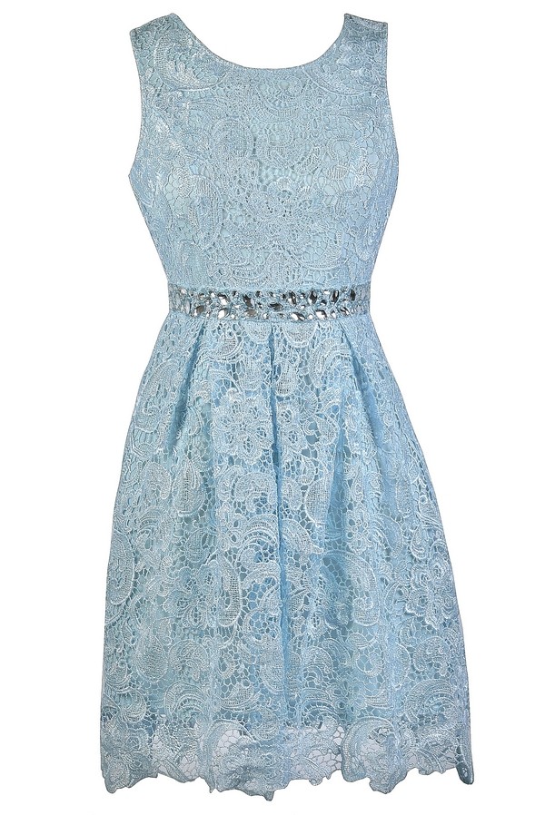 Sky Blue Bridesmaid Dress, Light Blue Bridesmaid Dress, Cute Bridesmaid ...