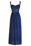 Fancy Navy Blue Maxi Rhinestones Embellished Sweetheart Party Gown ⋆ Sultan  Dress
