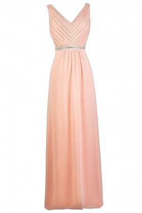 Cute Pink Maxi Bridesmaid Dress, Pink Lily Boutique Dress, Pink Maxi Prom Dress