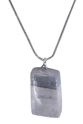 Crystal and Silver Pendant, Cute Boho Jewelry, Boutique Necklace